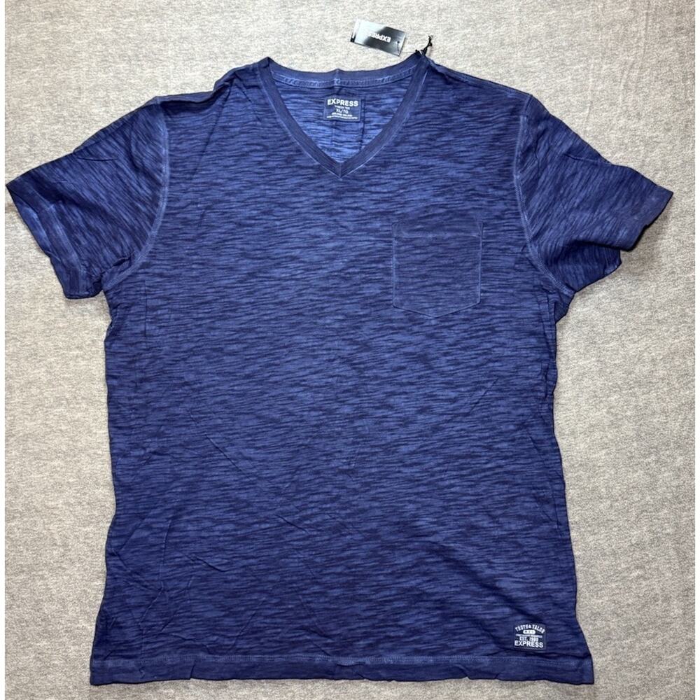 NWT Men's Express Short Sleeve T - Shirt-XL/Blue/ Thin Material/ 100% Cotton